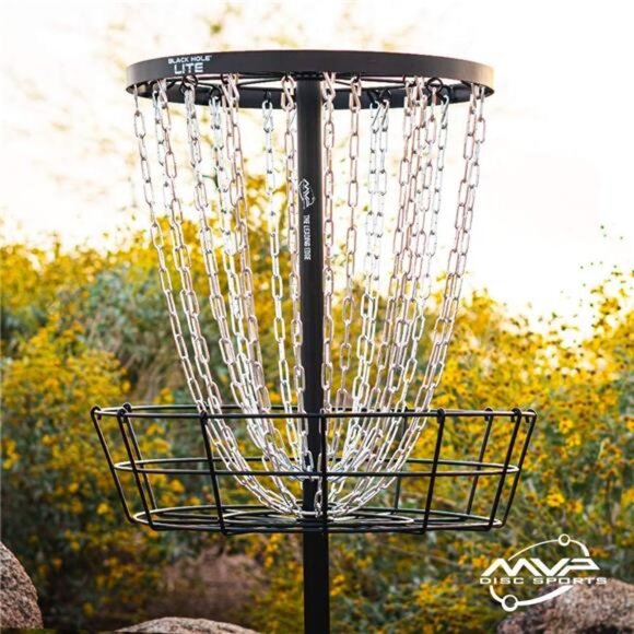 Disc Sports Black Hole Lite 24-Chain Disc Golf Basket Target - Picture 6 of 7